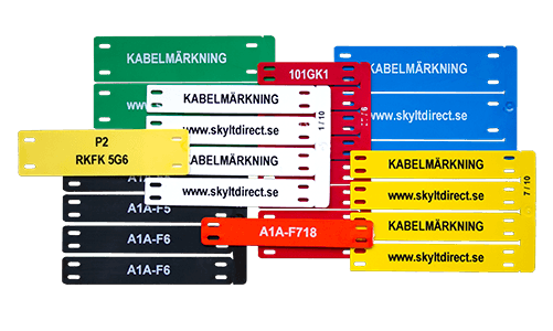 Kabelmärken i ABS-plast