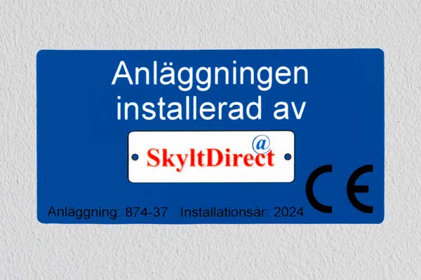 Anläggningen installerad