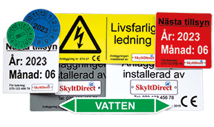 Individuellt anpassade klistermärken med olika bakgrunder