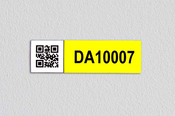 Magnetisk skylt med QR-kod