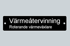 Skylt för märkning av aggregat