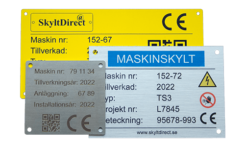 Maskinskyltar
