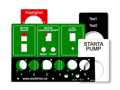 Skyltar till paneler