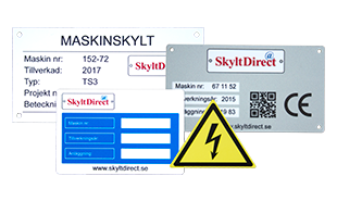Aluminiumskyltar med fyrfärgstryck