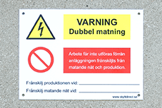 Starta med en exempelskylt - SkyltDirect!