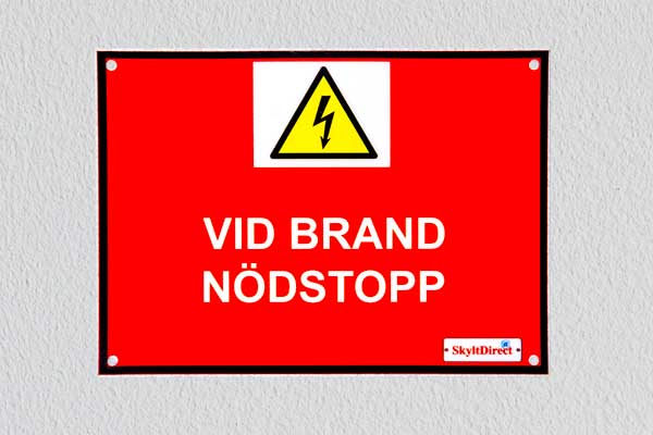 Nödstopp vid brand, solceller
